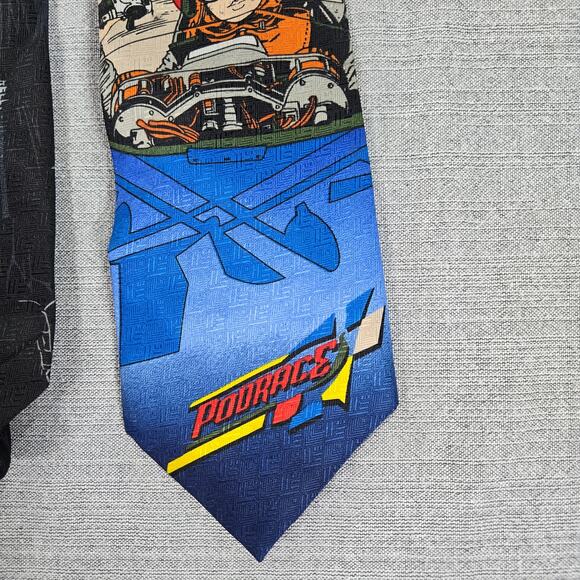 PAIR Ralph Marlin Star Wars 1999 VTG Neck Ties Sith Dark Side Race to Freedom - Picture 5 of 9